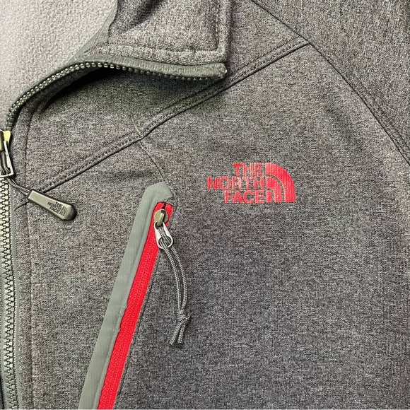 The North Face Canyonlands Zip Jacket Mens Large Gray Red Fleece Gorpcore Hiking - Picture 5 of 14